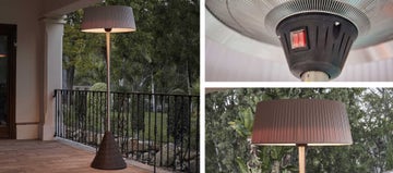 Outdoor Electric Heater - Brown