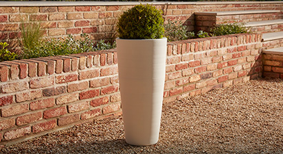 Large White Ceramic Planter