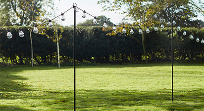 Lights4Fun 2.75m Festoon Pole