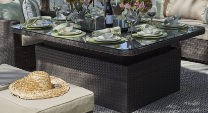 RISING TABLE RECTANGLE (BROWN)