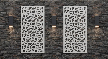Puzzle Medium 8mm Thick Decorative Screen (Individually Sold)