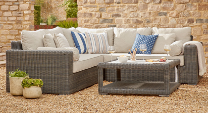 Regent 10C - Corner Sofa Set - Grey