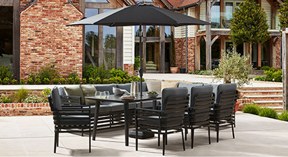 Salone 2L - Corner Sofa and Dining Table Set
