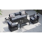 Salone 11X - 3 Seat Sofa and Coffee Table Set with Armchairs