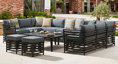 Salone 5A - U Shaped Sofa with Coffee Tables