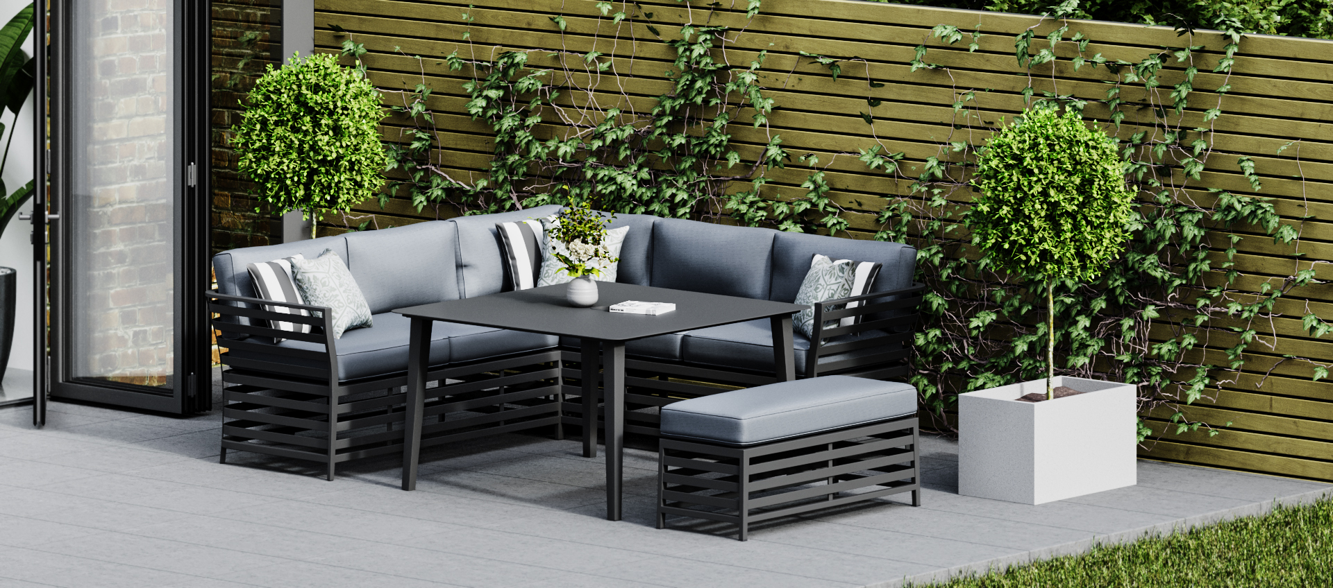 Corner sofa dining set deals