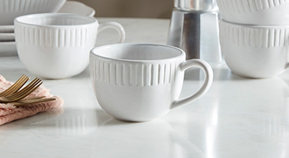 Set of 4 Ridged Mug