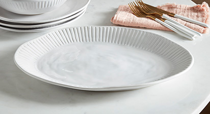Set of 4 Ridged Platter