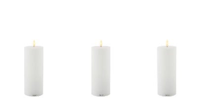 Outdoor Contemporary Electric Candle Large Set of 3