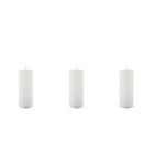 Outdoor Contemporary Electric Candle Large Set of 3
