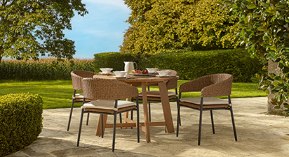 Sicilia 4S - 4 Seat Dining Set