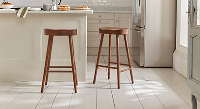 Chorlton Oak Counter Stool - Walnut Effect