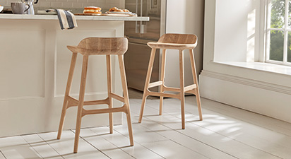 Heather Oak Counter Stool