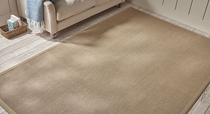 Sisal Linen/Linen Border Rug 200x300cm