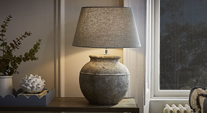 Stone Grey Table Lamp