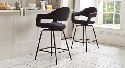Bonnie Black Bar Stools - Set or 2