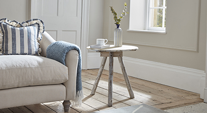 Rustic Wood Tripod Table