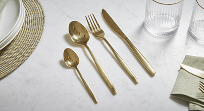 Gold Harborough Cutlery 16 Piece Set