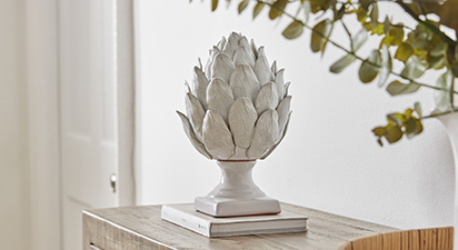 Grey Ceramic Artichoke