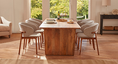 Ellen & Eve 6 Seat Dining Set – Grey
