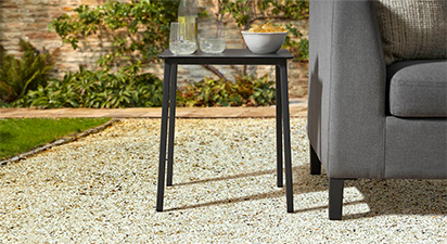 Aluminium Side Table - Graphite