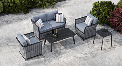 Talia 10X - 2 Seat Sofa and Coffee Table Set with Armchairs