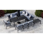 Talia 2L - Extended Corner Sofa and 4 Seat Dining Set