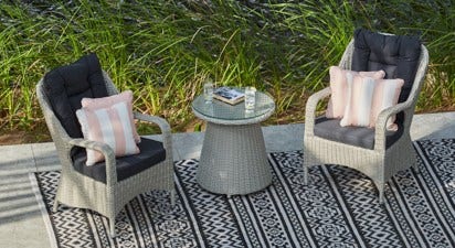 Eton Bistro Set with Side Table