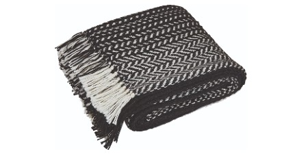 Tilly Black Throw 130x180cm