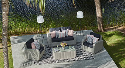 Ledbury 3 - 2 Seat Sofa with Coffee Table and Armchairs